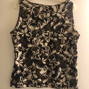 Women’s matching tropical, print top and skirt